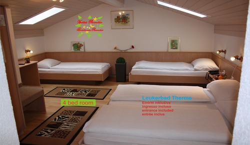 Habitación cuádruple familiar, 1 habitación, no fumadores, junto a la montaña