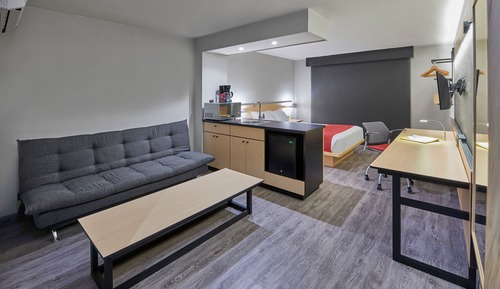 Suite, 1 cama de matrimonio con sofá cama