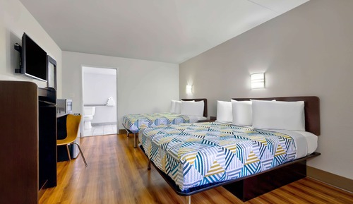 Habitación estándar, 2 camas de matrimonio, accesible para personas con discapacidad, no fumadores