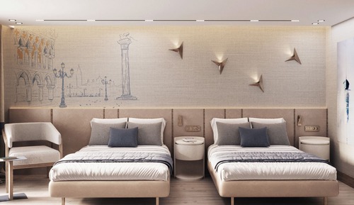 Habitación Deluxe con 1 cama doble o 2 individuales, balcón, vistas parciales al mar