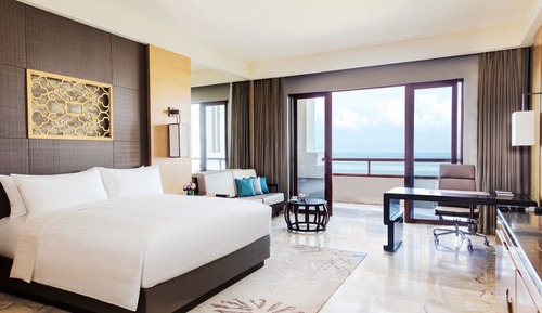 Habitación, 1 cama de matrimonio grande, balcón, vistas al mar