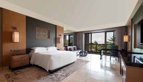 Habitación, 1 cama de matrimonio grande, balcón, vistas al jardín