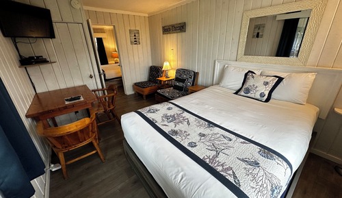 Suite, varias camas, vistas al mar