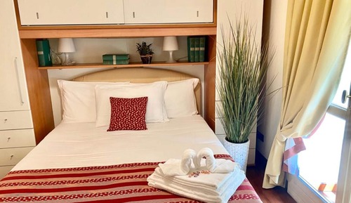 Estudio superior, 1 cama doble con sofá cama, cocina