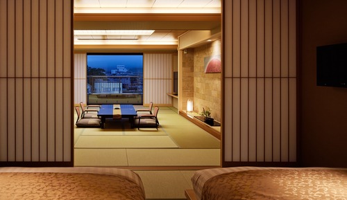 Habitación tradicional, vistas a la montaña (Deluxe Suite with TatamiOpen Air Bath)
