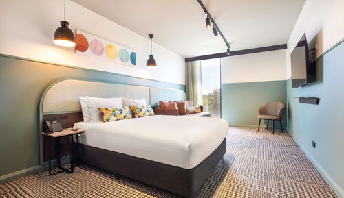 Estudio, 1 cama de matrimonio con sofá cama