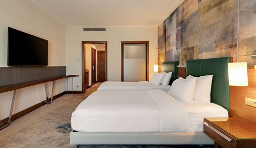 Habitación estándar con 2 camas individuales, vistas a la ciudad