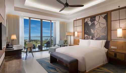 Habitación Deluxe, 1 cama de matrimonio grande, vistas al mar