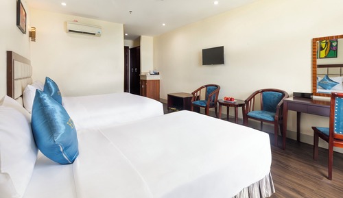 Habitación triple Deluxe, vistas al mar