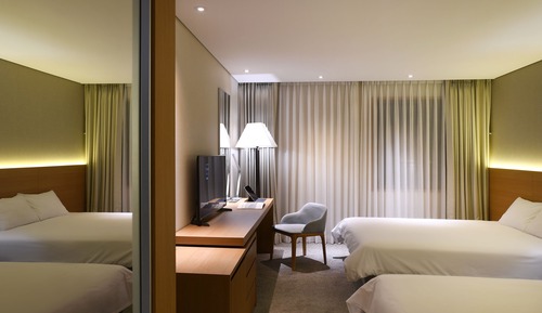 Habitación Deluxe con 2 camas individuales, 2 camas dobles (디럭스 패밀리 트윈)