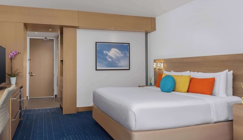 Habitación, 1 cama de matrimonio grande con sofá cama
