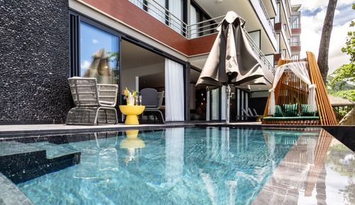 Suite Royal, 2 habitaciones, piscina privada, frente al mar