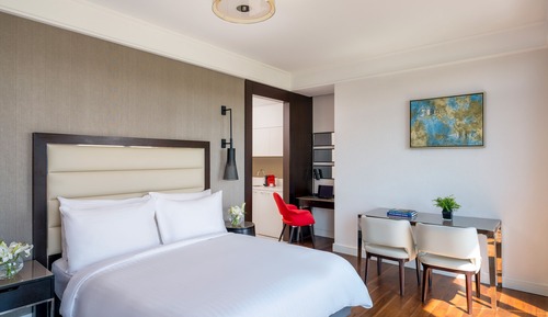 Suite junior, 1 cama de matrimonio con sofá cama, vistas al mar