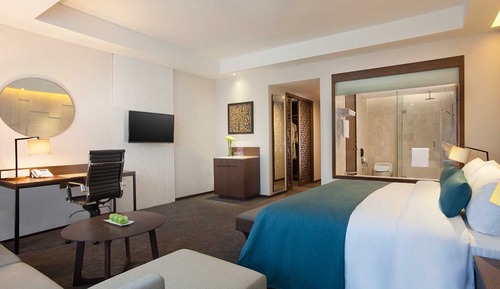 Suite junior, 1 cama de matrimonio grande, Acceso al salón del club