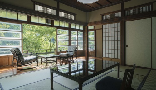 Habitación tradicional con 2 camas individuales, vistas al río (Japanese-Style)