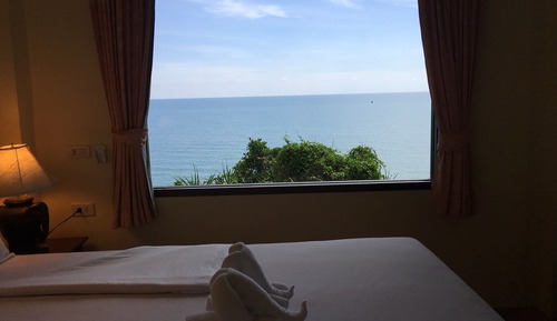 Habitación, vistas al mar