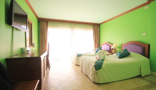 Habitación estándar con 2 camas individuales, balcón, junto a la montaña