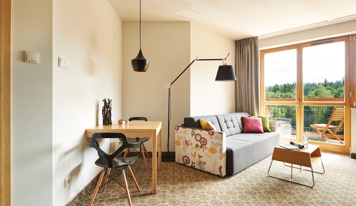 Habitación doble, cocina básica, vistas a la montaña