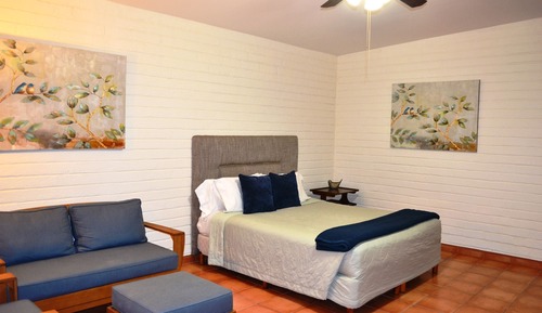 Estudio estándar, 1 cama de matrimonio grande, vistas al jardín