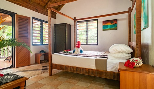Bungalow, varias camas, vistas al mar