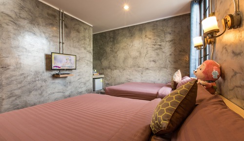 Habitación familiar con 2 camas individuales