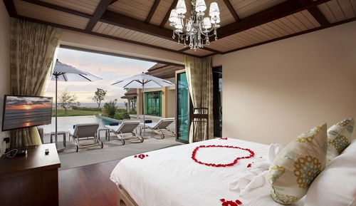 Villa de luna de miel, 1 habitación, piscina privada, frente a la playa