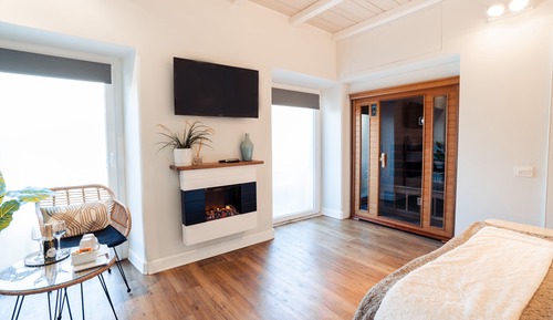 Suite estudio romántica, sauna