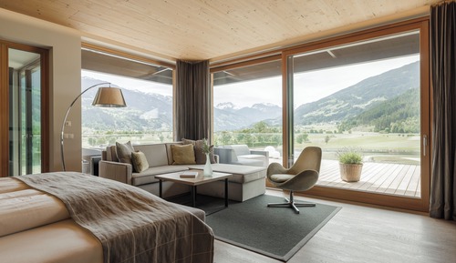 Ático exclusivo, 1 cama de matrimonio grande con sofá cama, vistas al campo de golf (Sauna)