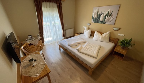 Habitación estándar con 1 cama doble o 2 individuales, vistas al patio