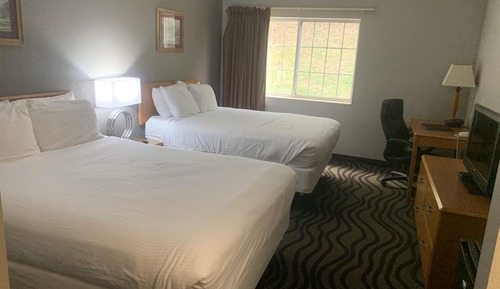 Habitación estándar, 2 camas de matrimonio, frigorífico y microondas
