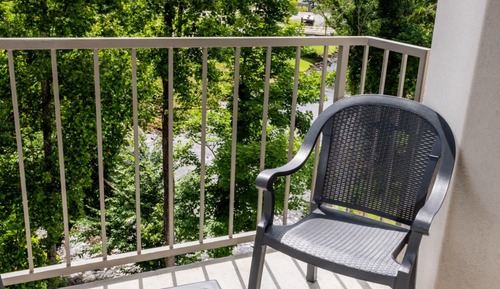 Newly Renovated 2 Queen Beds, Fireplace, Private Balcony on River