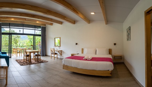 Cabaña Signature, 1 cama de matrimonio grande con sofá cama, bañera de hidromasaje