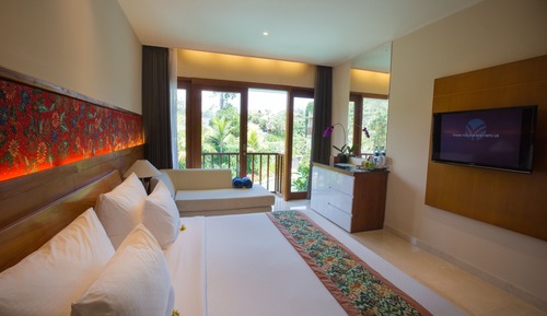 Habitación Deluxe doble, 1 habitación, vistas a la piscina