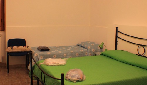 Habitación cuádruple Deluxe, no fumadores, vistas al jardín (4C Quadrupla Azzurra)