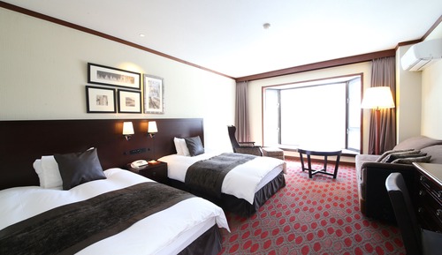 Habitación estándar con 2 camas individuales, no fumadores, vistas al jardín