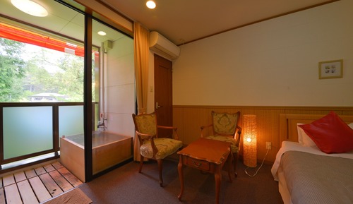 Habitación estándar con 2 camas individuales (Open-Air Bath)