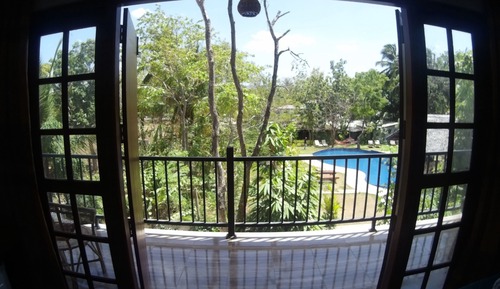 Habitación cuádruple familiar, vistas a la piscina