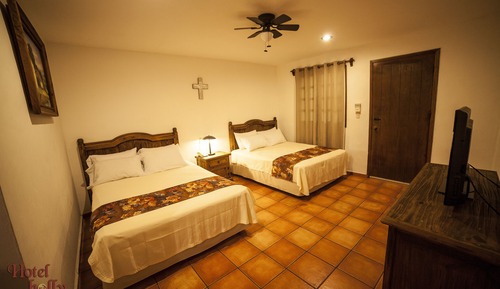 Habitación estándar, 2 camas de matrimonio, vistas al jardín
