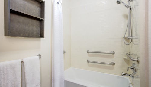 Suite estudio, 1 cama de matrimonio, accesible para personas con discapacidad (Accessible Tub)