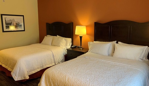 Habitación, 2 camas de matrimonio, no fumadores, frigorífico y microondas