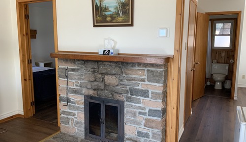 Cabaña estándar, 2 habitaciones, chimenea, vistas al lago (Fairview)