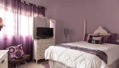 Habitación, 1 cama de matrimonio, planta baja (Purple Room)