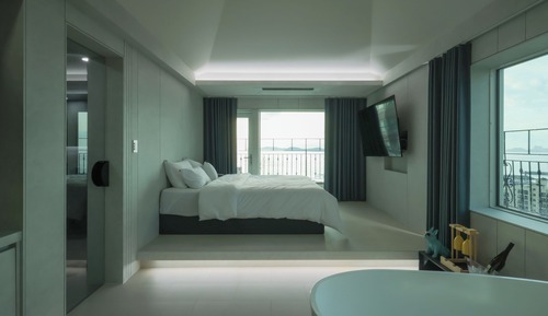 Habitación Signature doble, 1 cama de matrimonio grande, no fumadores, vistas al mar