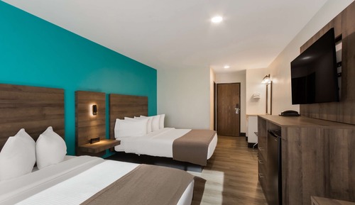 Habitación estándar, 2 camas de matrimonio, no fumadores, frigorífico y microondas