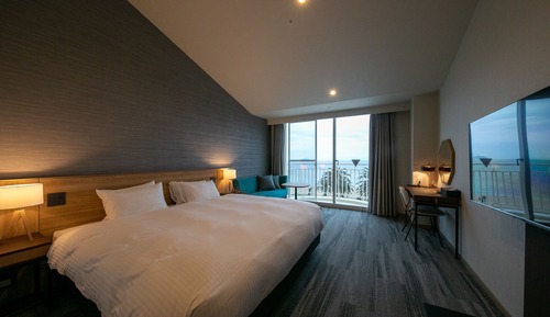 Habitación doble superior, 1 cama de matrimonio grande, no fumadores, vistas al mar