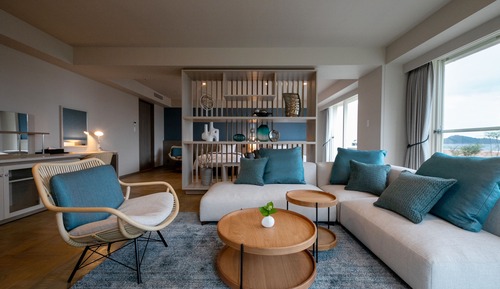 Habitación ejecutiva con 2 camas individuales, bañera de hidromasaje, vistas al mar (Non Smoking)