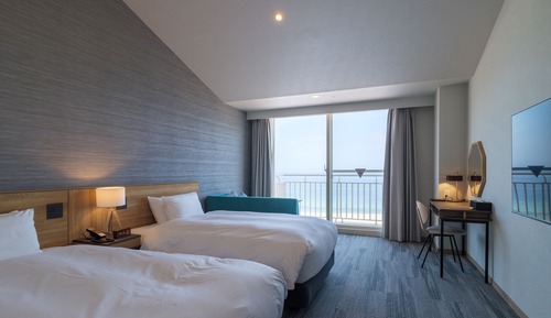 Habitación superior con 2 camas individuales, no fumadores, vistas al mar