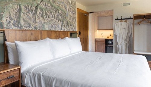 Suite estudio superior, 1 cama de matrimonio grande, vistas a la montaña