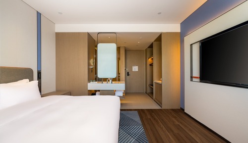 Habitación, 1 cama de matrimonio grande, accesible para personas con discapacidad