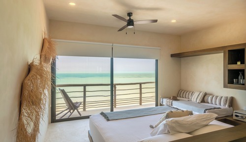 Habitación Deluxe doble, balcón, vistas al mar